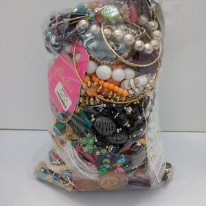 Jewelry Lot  4 LBS Bulk Wearable Craft Repair Mixed Modern VTG Mix